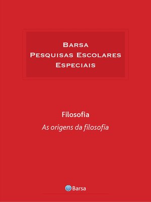 cover image of Temática--Filosofia--Origens Filosofia